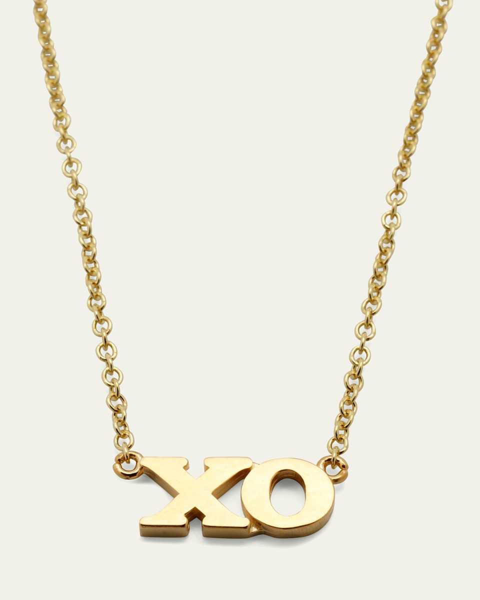 18k XO Pendant Necklace